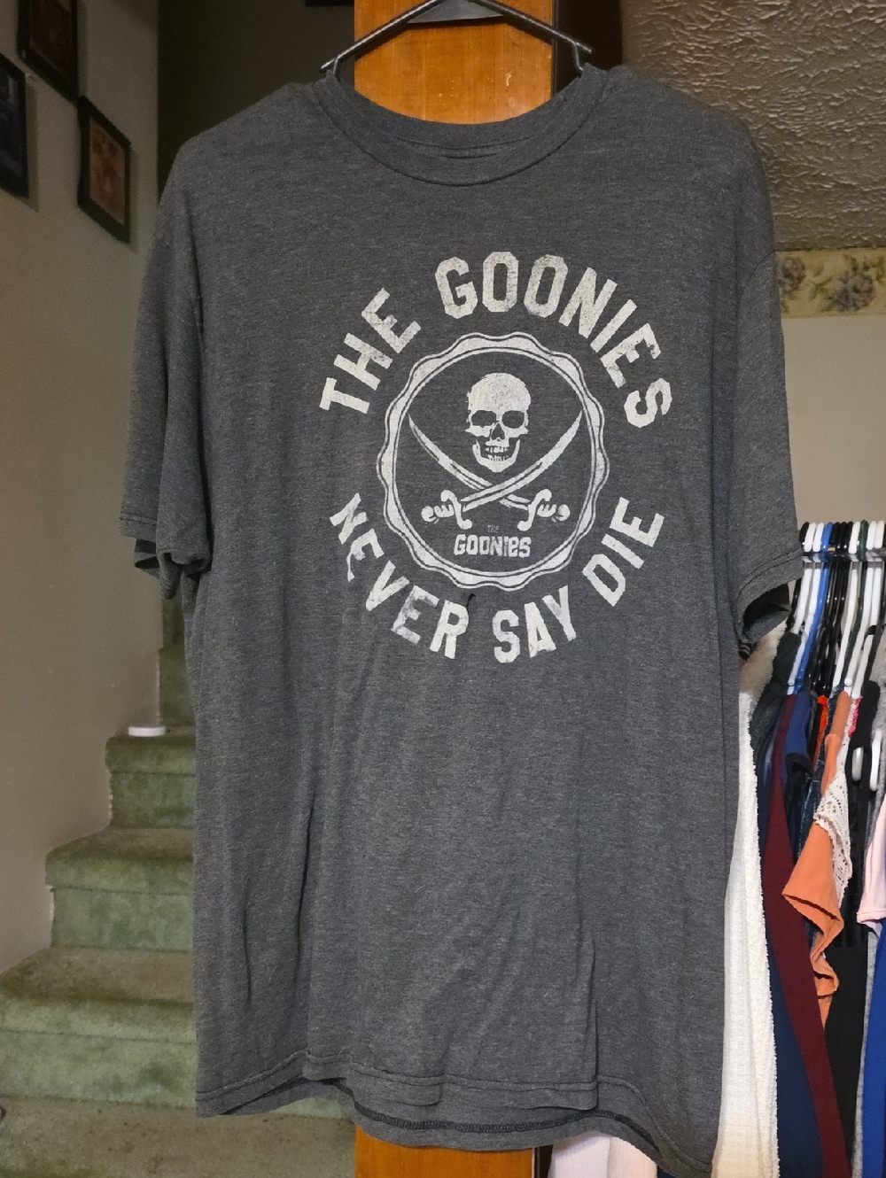 The Goonies Never Say Die Graphic Tee - Charcoal Gray